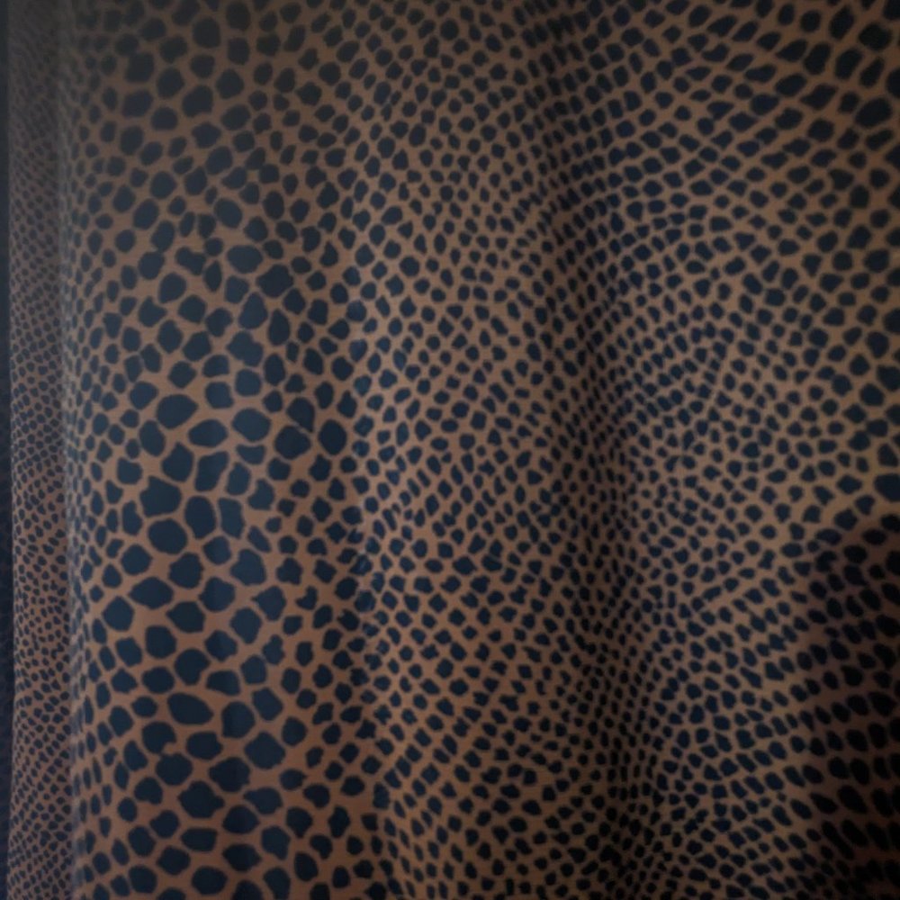 Leopard print brown and back midi skirt - Picture 4 of 4